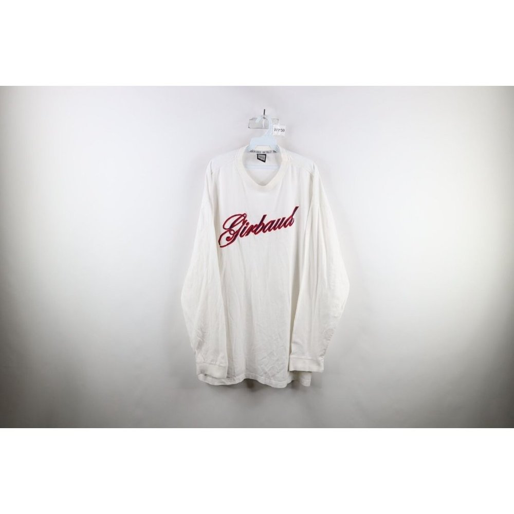 Vtg 90s Marithe Francois Girbaud Mens 2XL Script Spell Out Long Sleeve T-Shirt